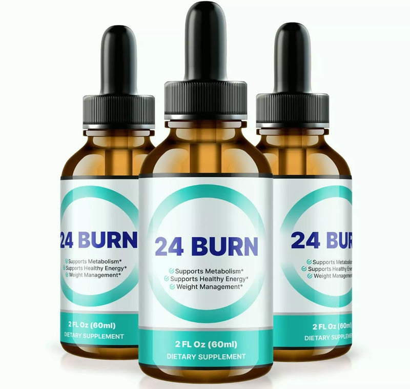 24 Burn Weight Loss Drops for Burning Excess Fat & Boosting Energy (30 Servs.)