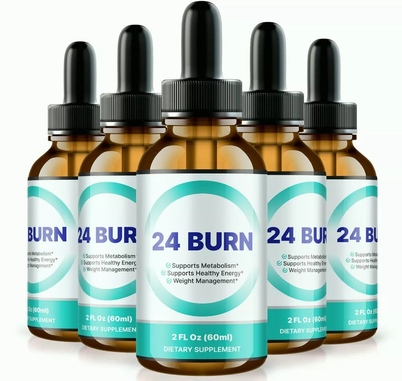 24 Burn Weight Loss Drops for Burning Excess Fat & Boosting Energy (30 Servs.)