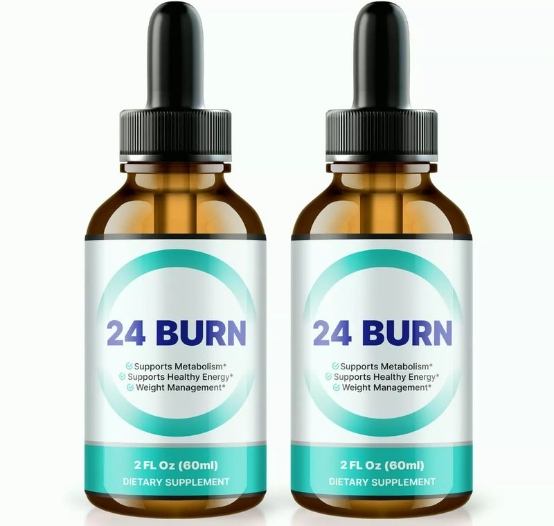 24 Burn Weight Loss Drops for Burning Excess Fat & Boosting Energy (30 Servs.)