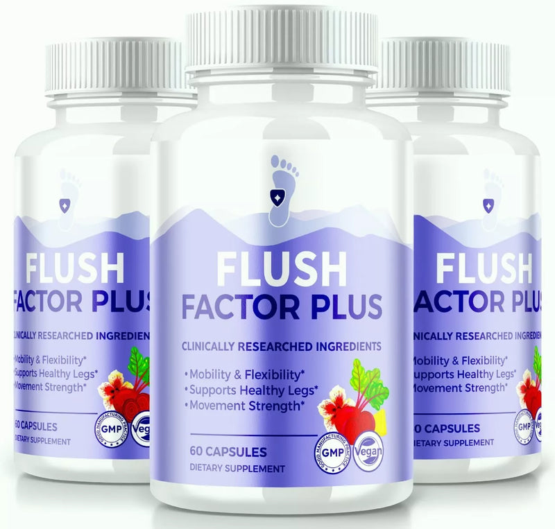 Flush Factor Plus Supports Mobility, Flexibility & Enhance Strength 60 Capsules