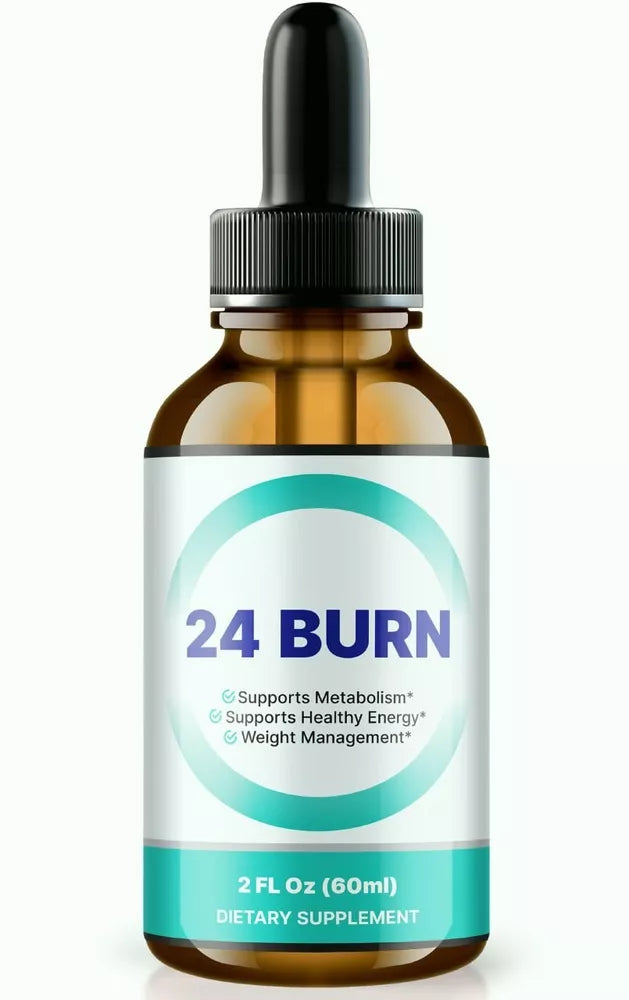 24 Burn Weight Loss Drops for Burning Excess Fat & Boosting Energy (30 Servs.)