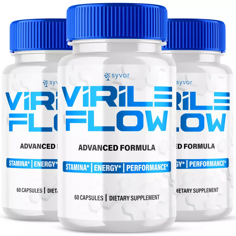 Virile Flow for Men Advanced Performance Supplement Male Health 180 Capsules